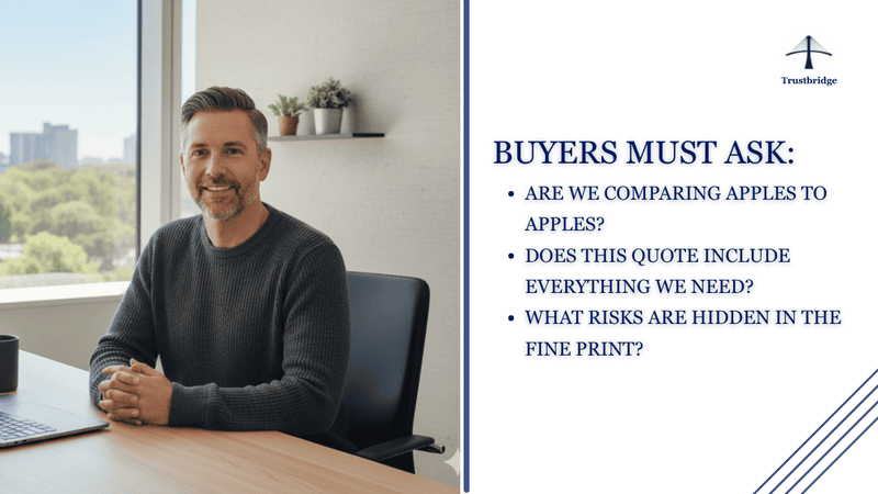 A Buyer must ask these questions when comparing supplier quotes